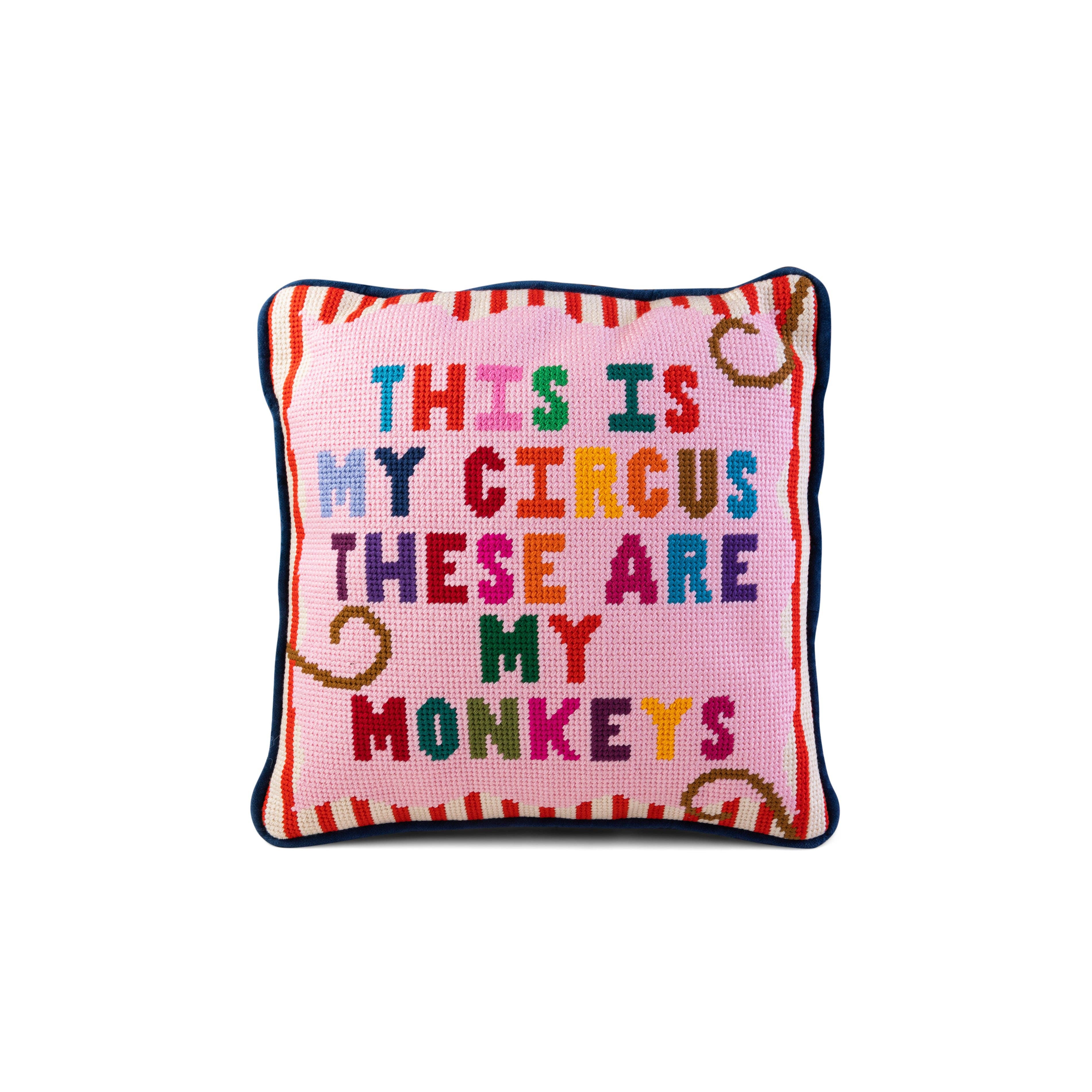 My Circus Needlepoint Pillow | FURBISH
