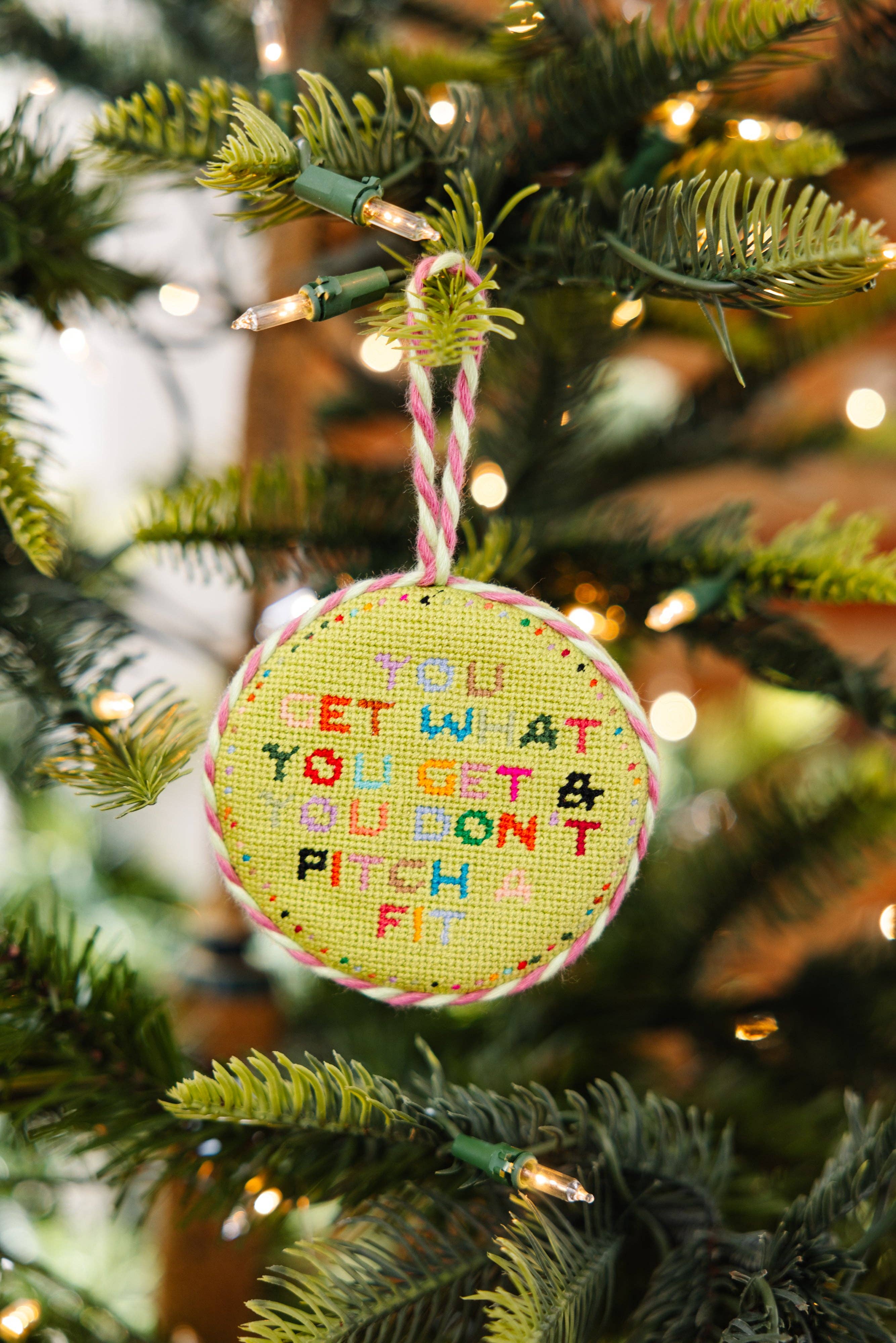 Needlepoint Ornament - Get What You Get