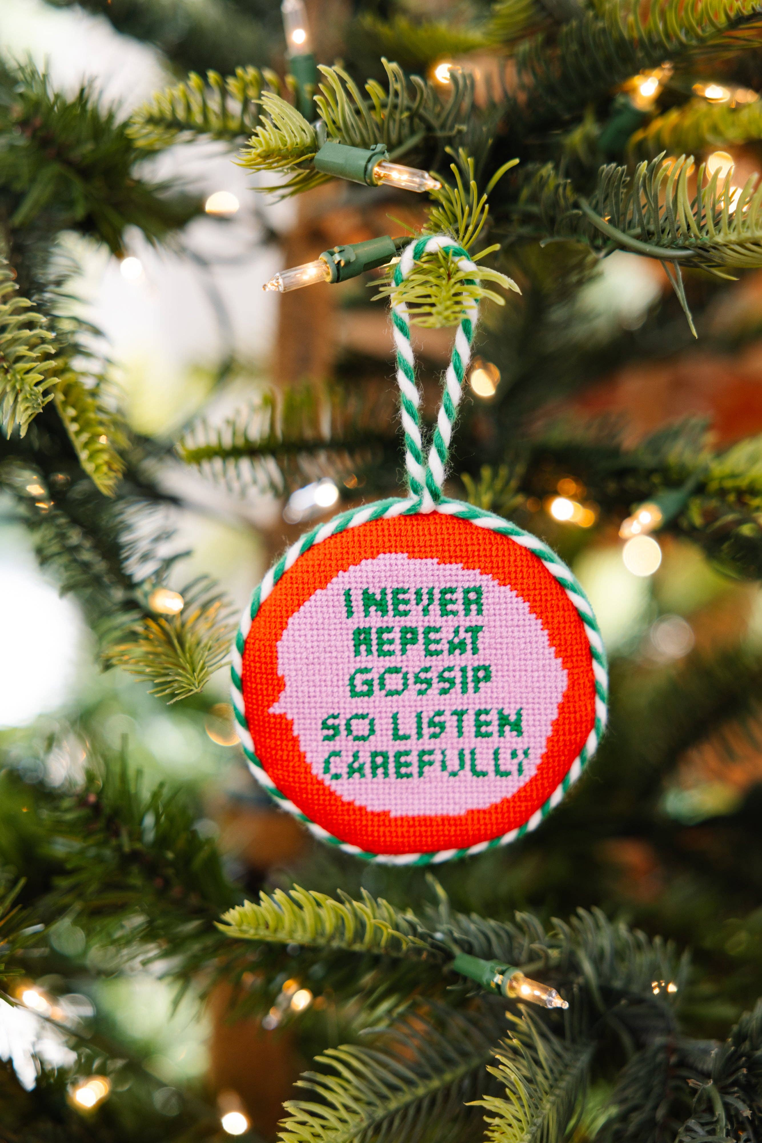 Needlepoint Ornament - Gossip