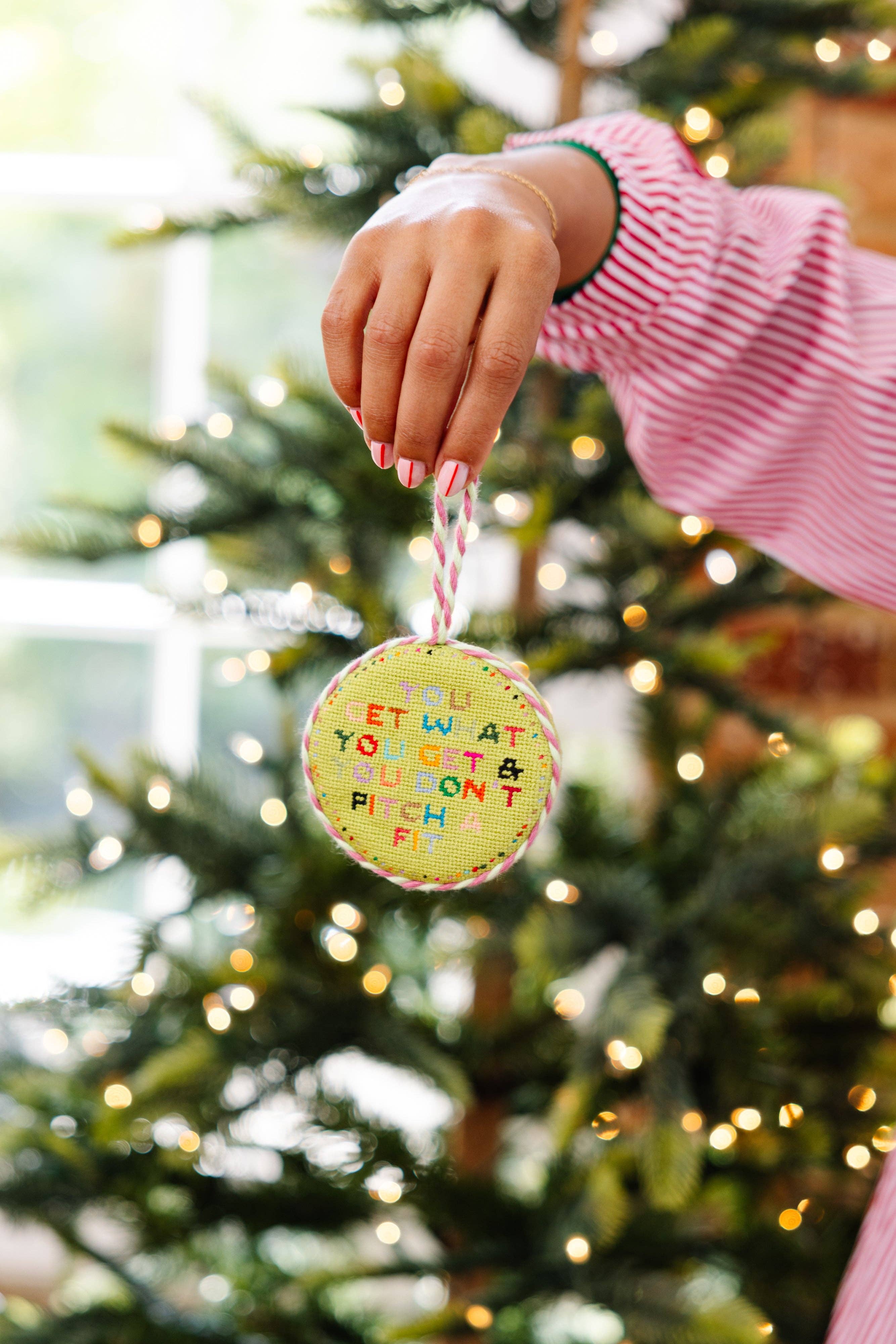 Needlepoint Ornament - Get What You Get