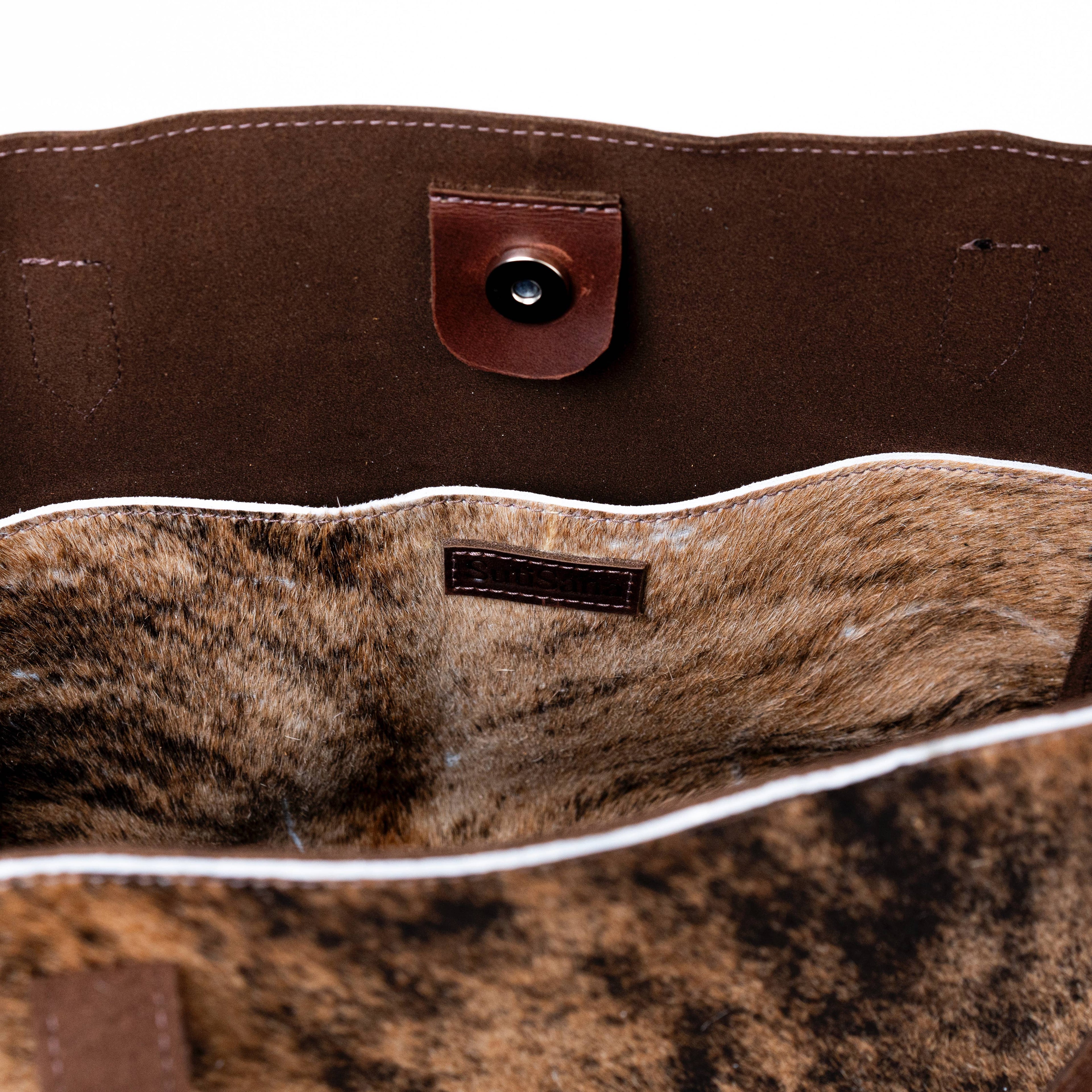 Two-Tone Tote in Brindle