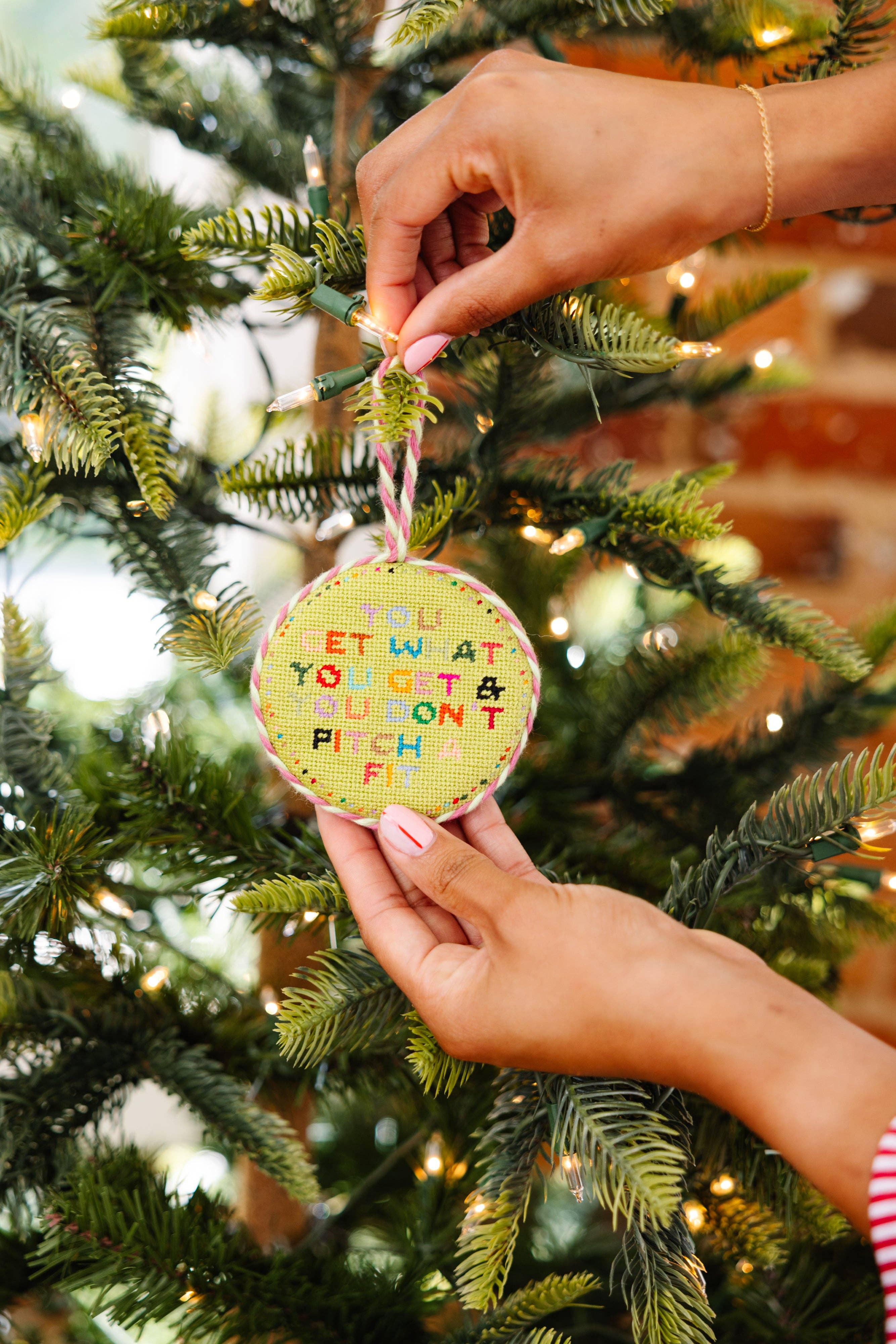 Needlepoint Ornament - Get What You Get