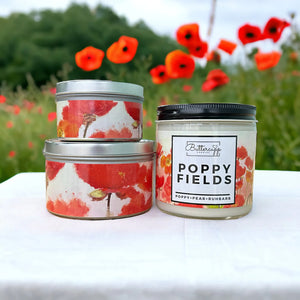 Poppy Fields Soy Candle 