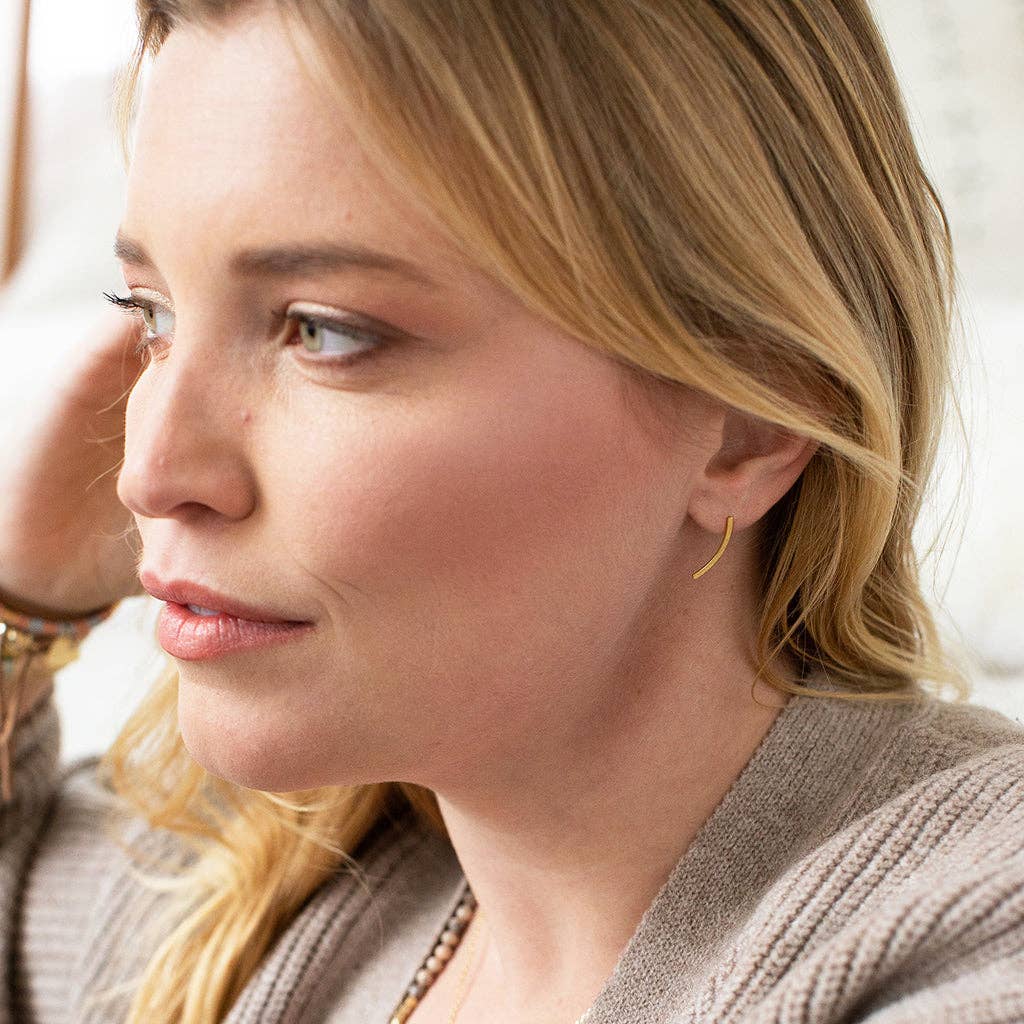 Comet Curve - Gold Vermeil