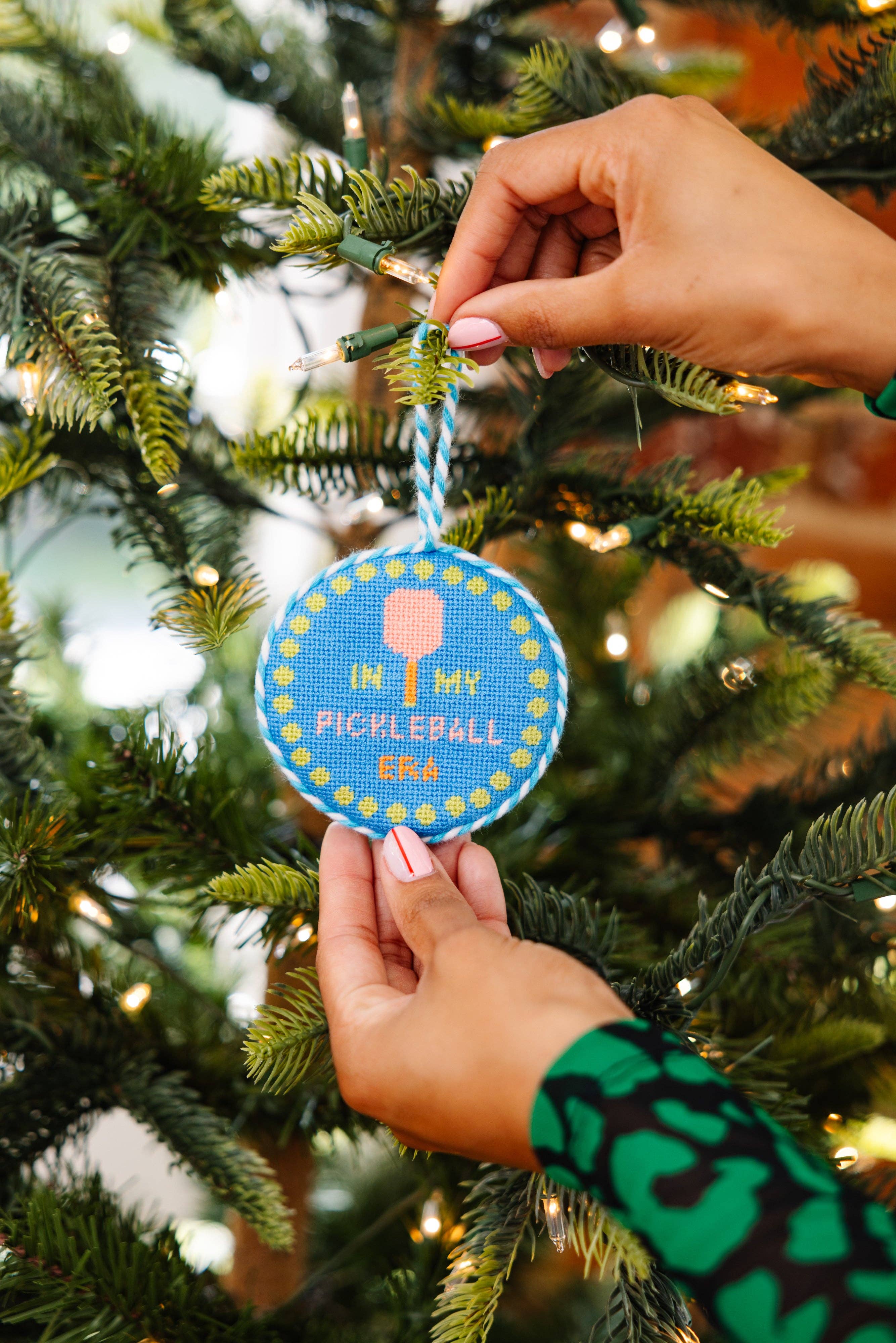 Needlepoint Ornament - Pickleball Era