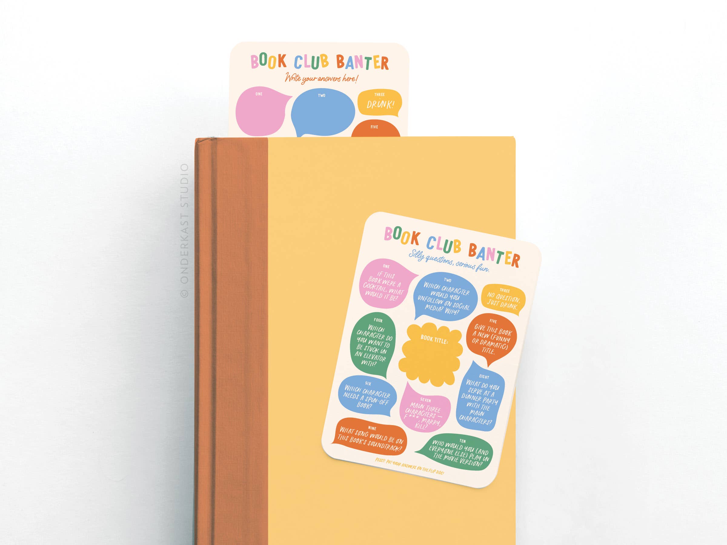 Book Club Book Review Cards