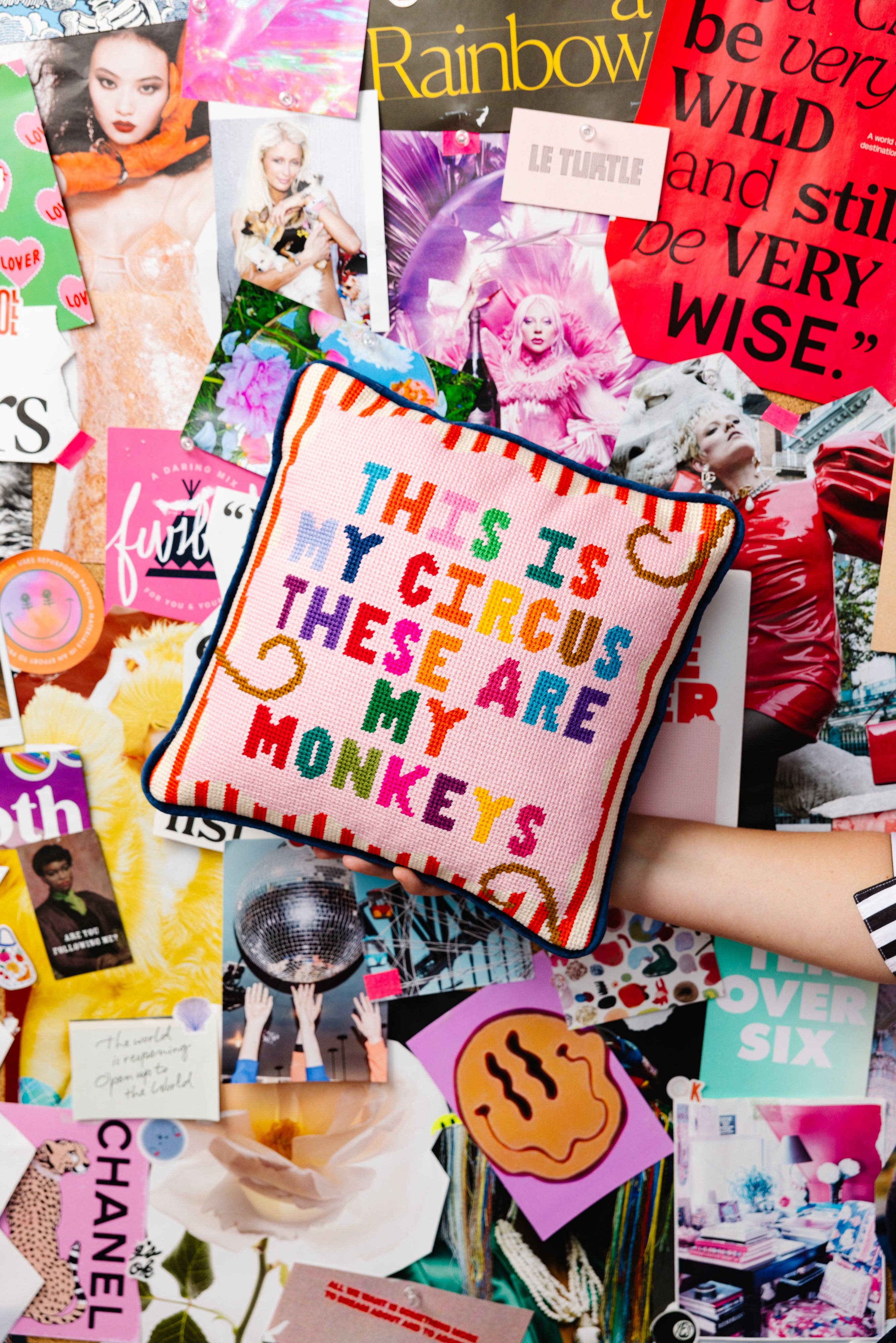 My Circus Needlepoint Pillow | FURBISH