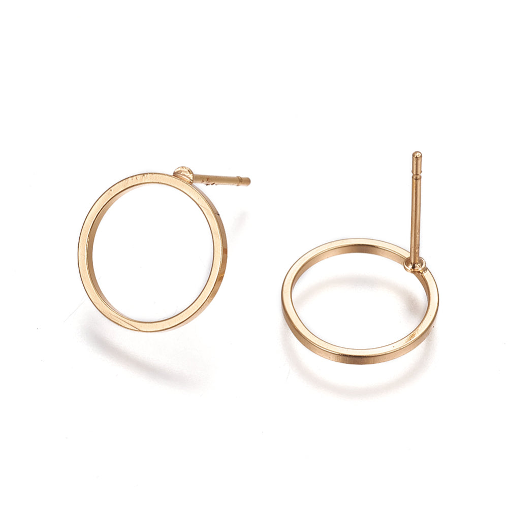 Tenfold Circle Studs