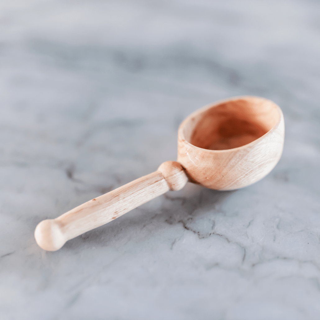 Hand Carved Wooden Spoon- Gentry Coffee Scoop