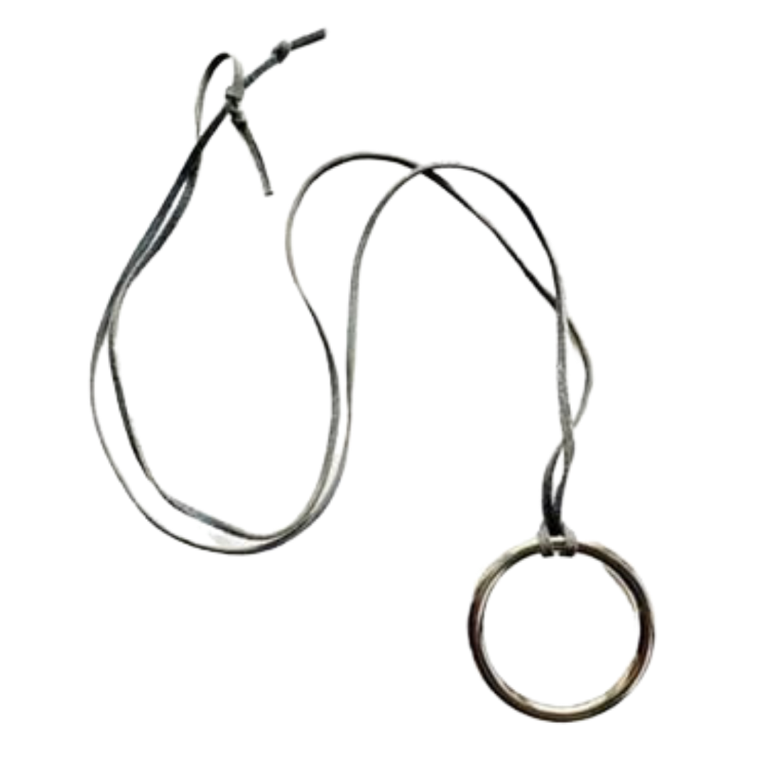 Tenfold Circle Necklace Grey