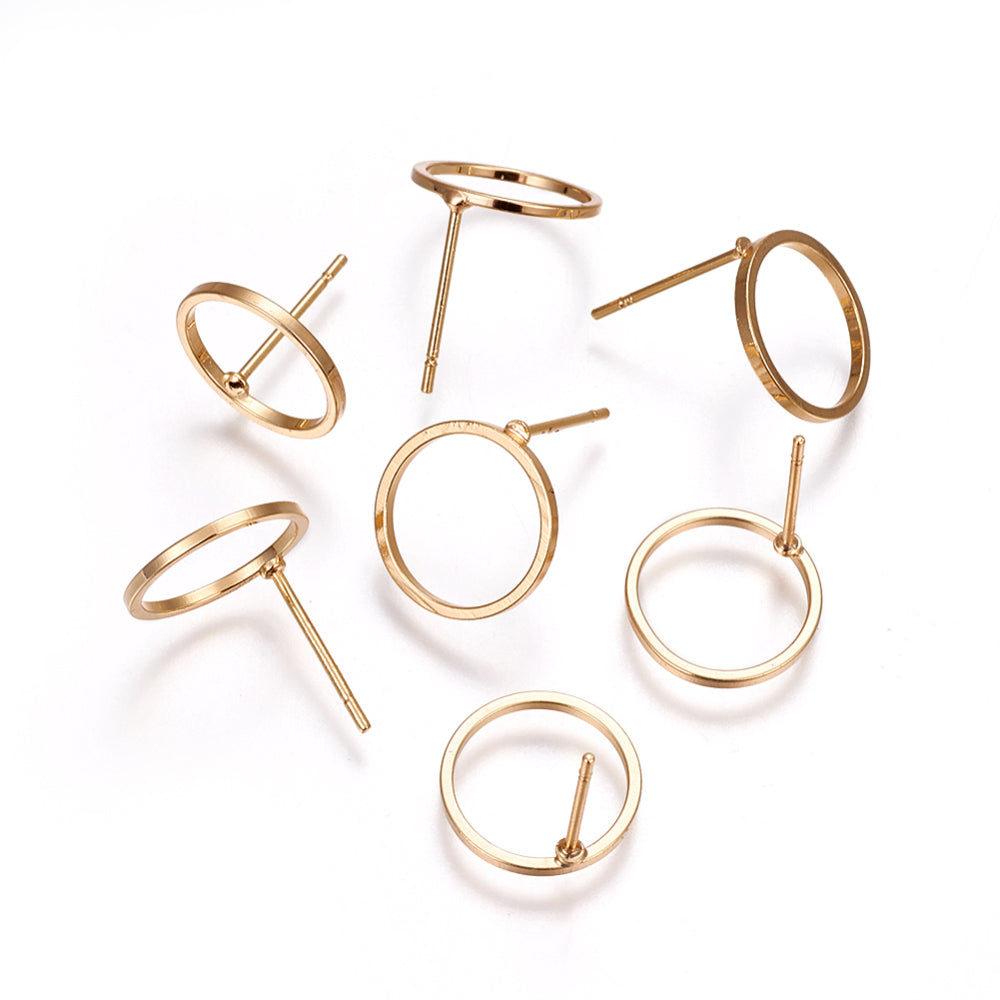 Tenfold Circle Studs