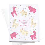 Go Wild Party Animal Greeting Card