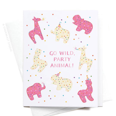 Go Wild Party Animal Greeting Card