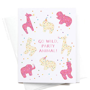 Go Wild Party Animal Greeting Card