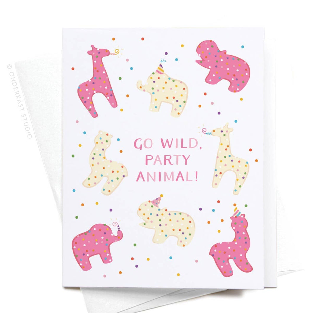 Go Wild Party Animal Greeting Card