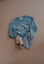 There Will Be Miracles Pullover- Arctic Blue