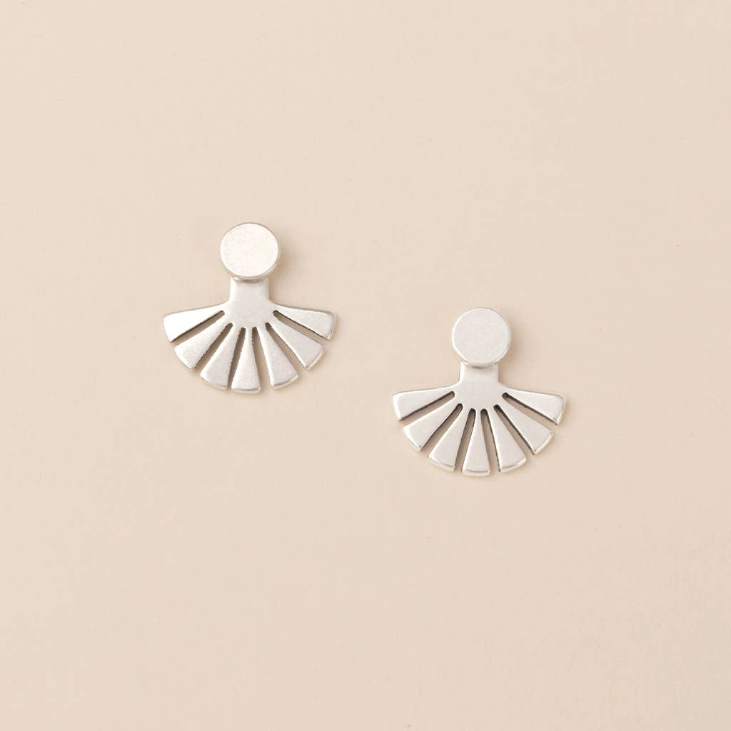 Sunburst Ear Jacket - Sterling Silver