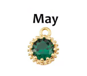 Round Birthstone Charm Collection