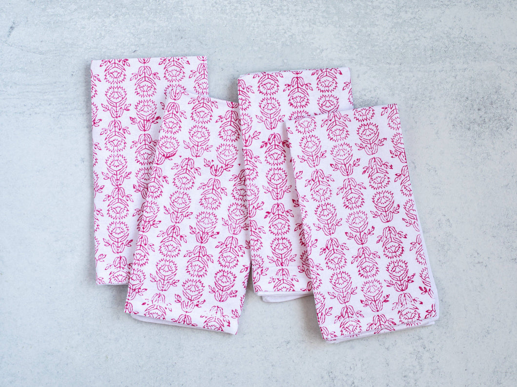 Pink Protea Dinner Napkins