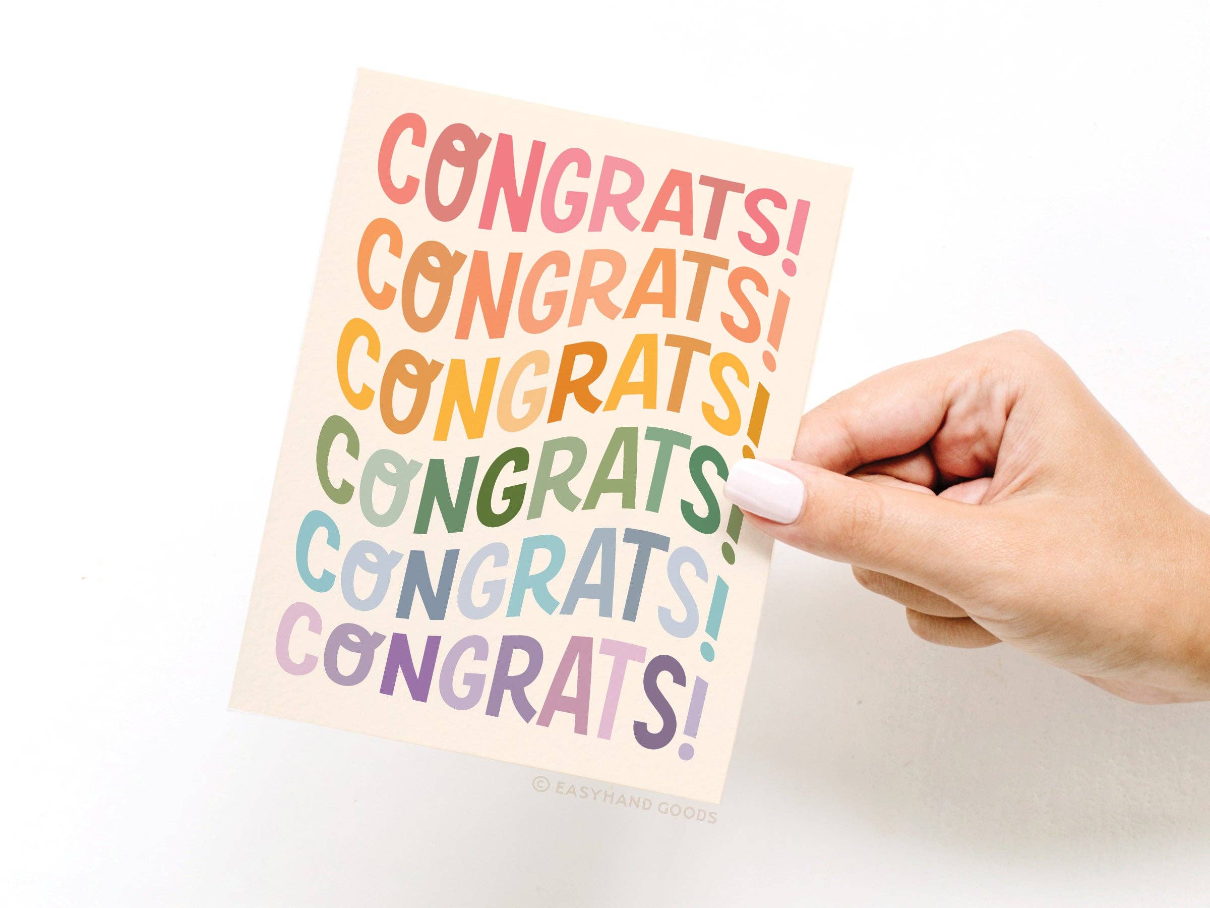 Congrats Wonky Type Greeting Card