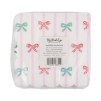 Bow Stripe Scallop Cocktail Napkin
