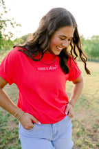 Count It All Joy Tee | Cherry Red