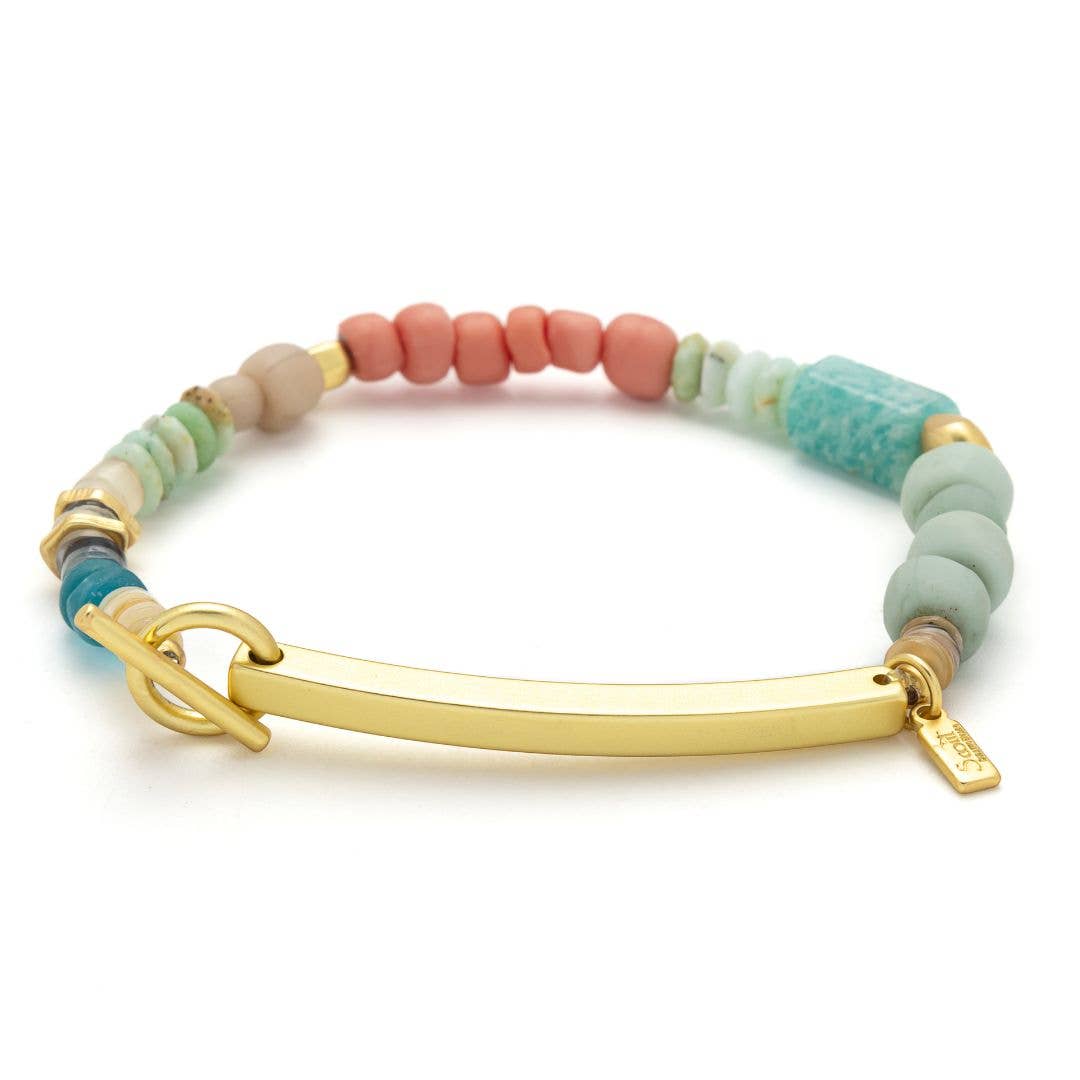 Hidden Message Bracelet | Amazonite | Stone of Courage