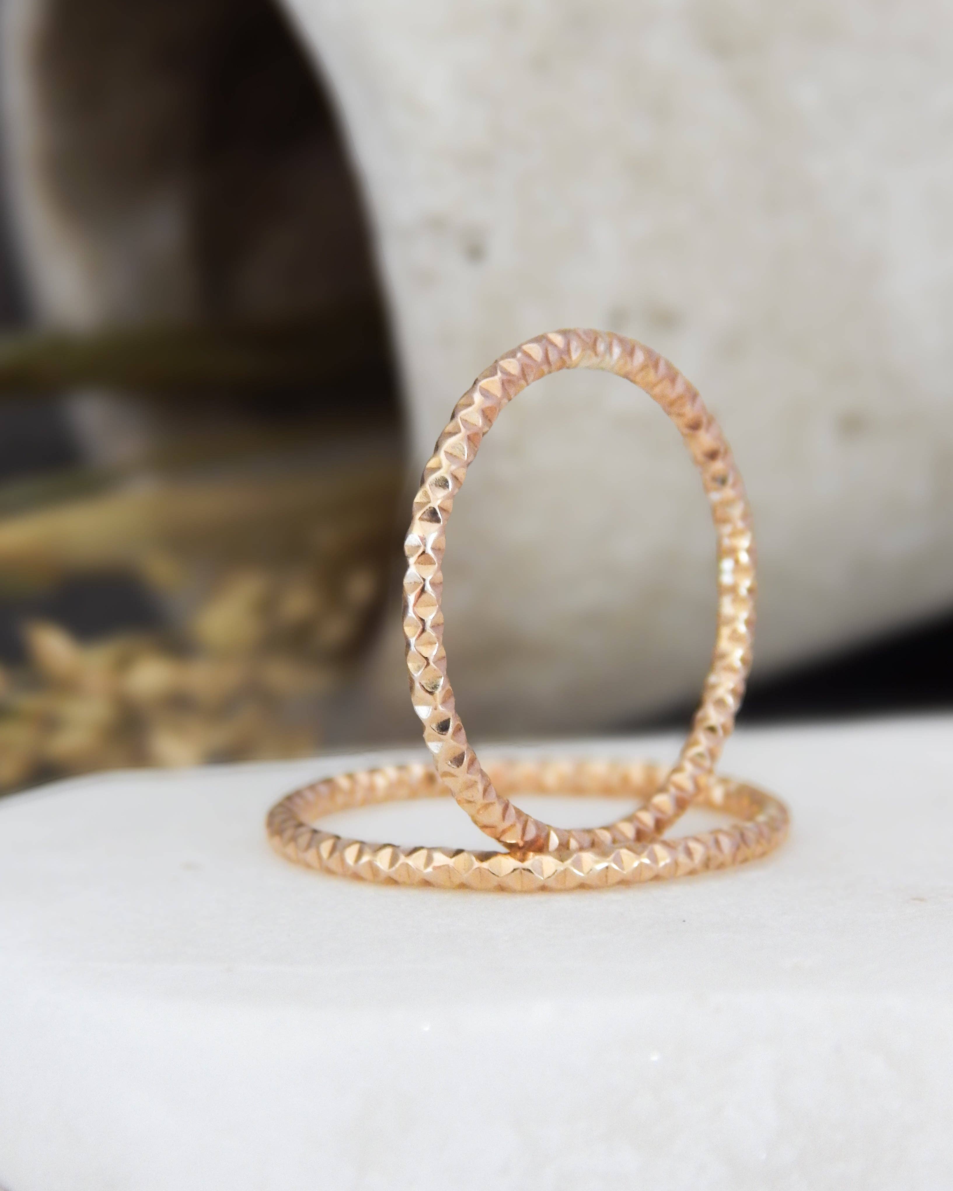 Sparkle Stacking Ring | 14k Gold Fill