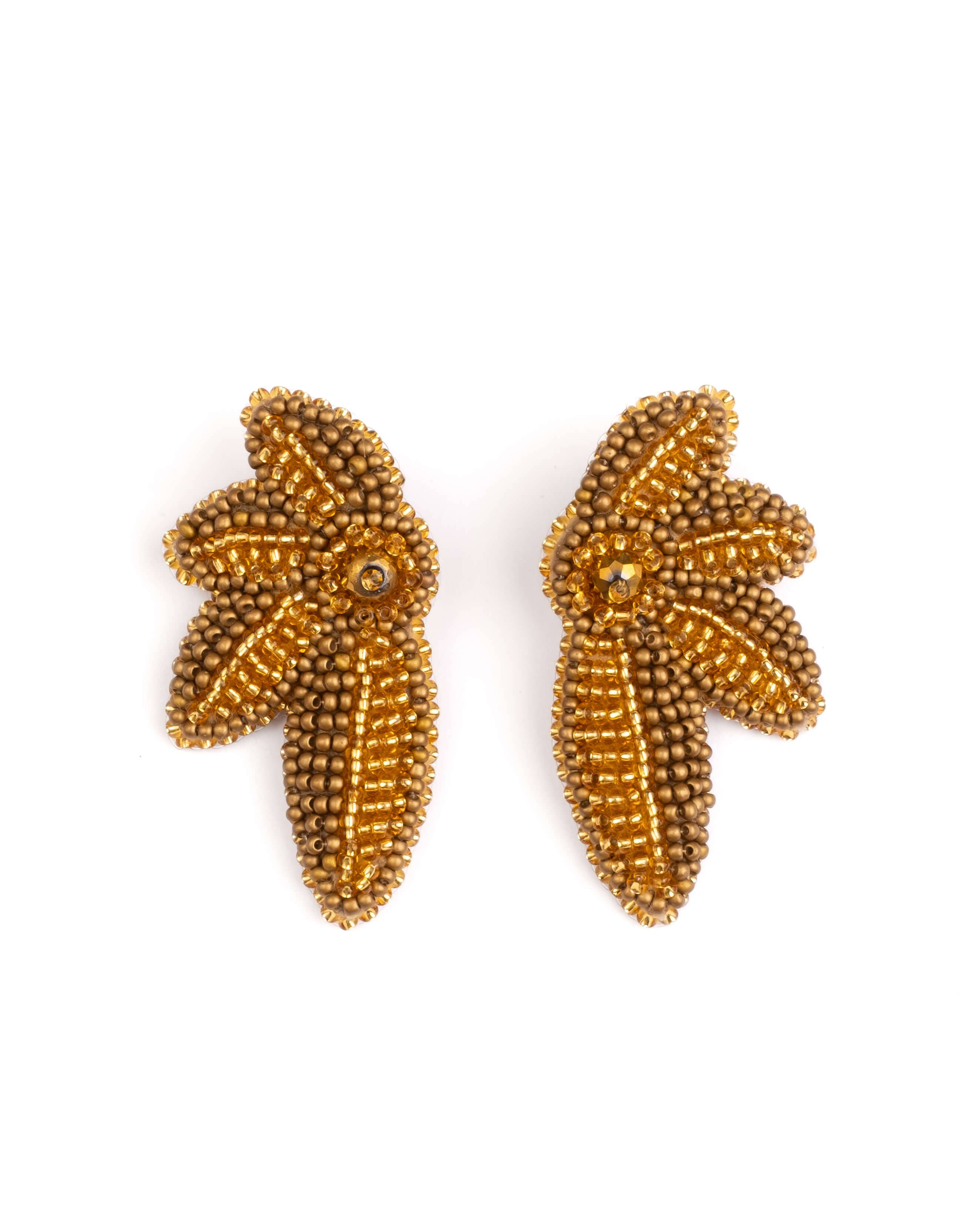 Beaded Handwoven Petalia Earrings