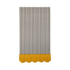 Black & Cream Striped Dinner Napkin