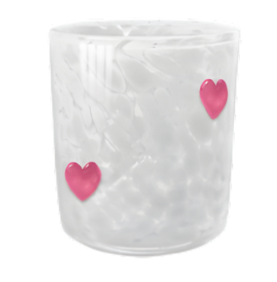 XOXO Pink Heart Soy Candle