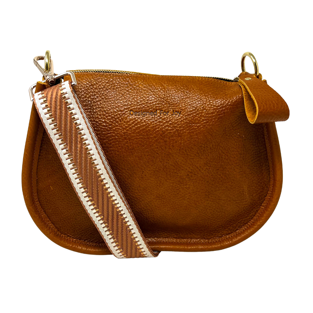 The Willa Leather Crossbody Saddlebag