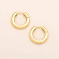 Med Stellar Hoop - Gold Vermeil