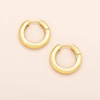 Med Stellar Hoop - Gold Vermeil