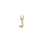 Gold Letter Charm Collection