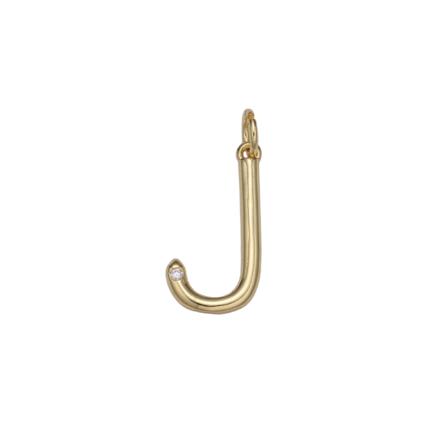 Large Letter with Diamond Accent