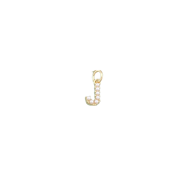 Pearl Letter Charm Collection