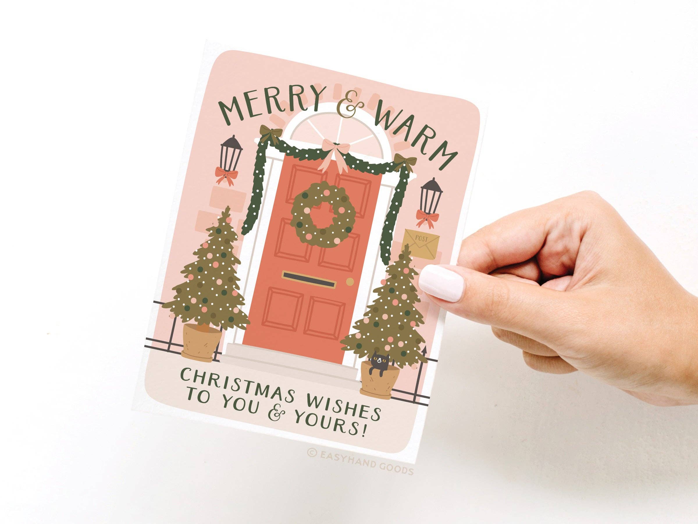 Merry & Warm Christmas Wishes Greeting Card