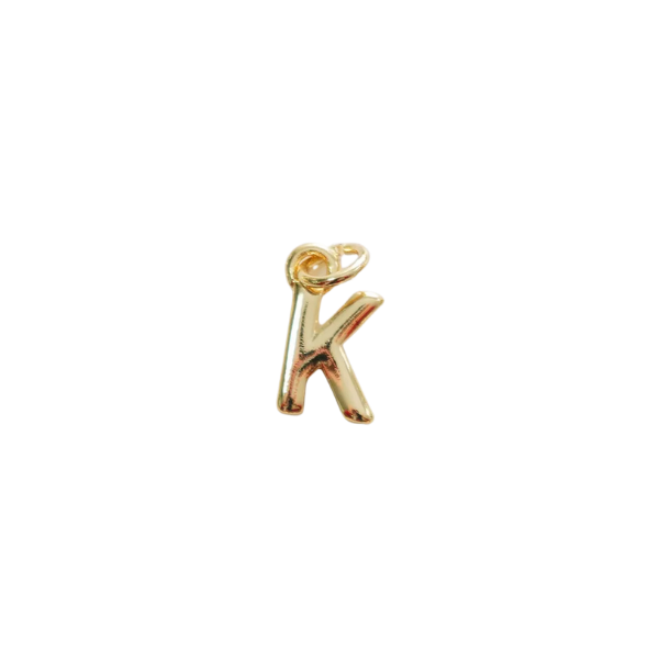 Gold Letter Charm Collection