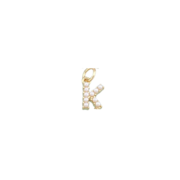Pearl Letter Charm Collection