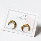 Large Crescent Stud