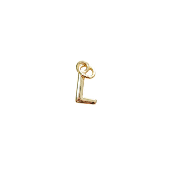 Gold Letter Charm Collection