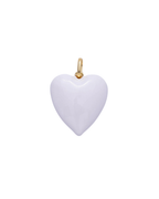 Puffy Enamel Heart Charm