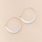 Crescent Hoop - Sterling Silver