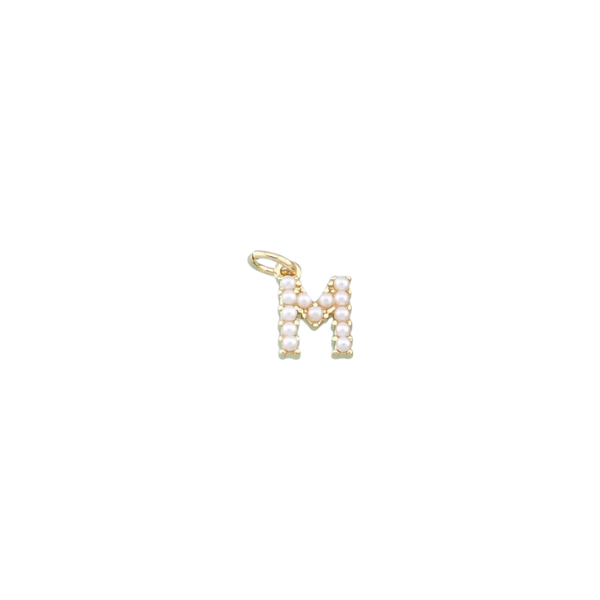 Pearl Letter Charm Collection