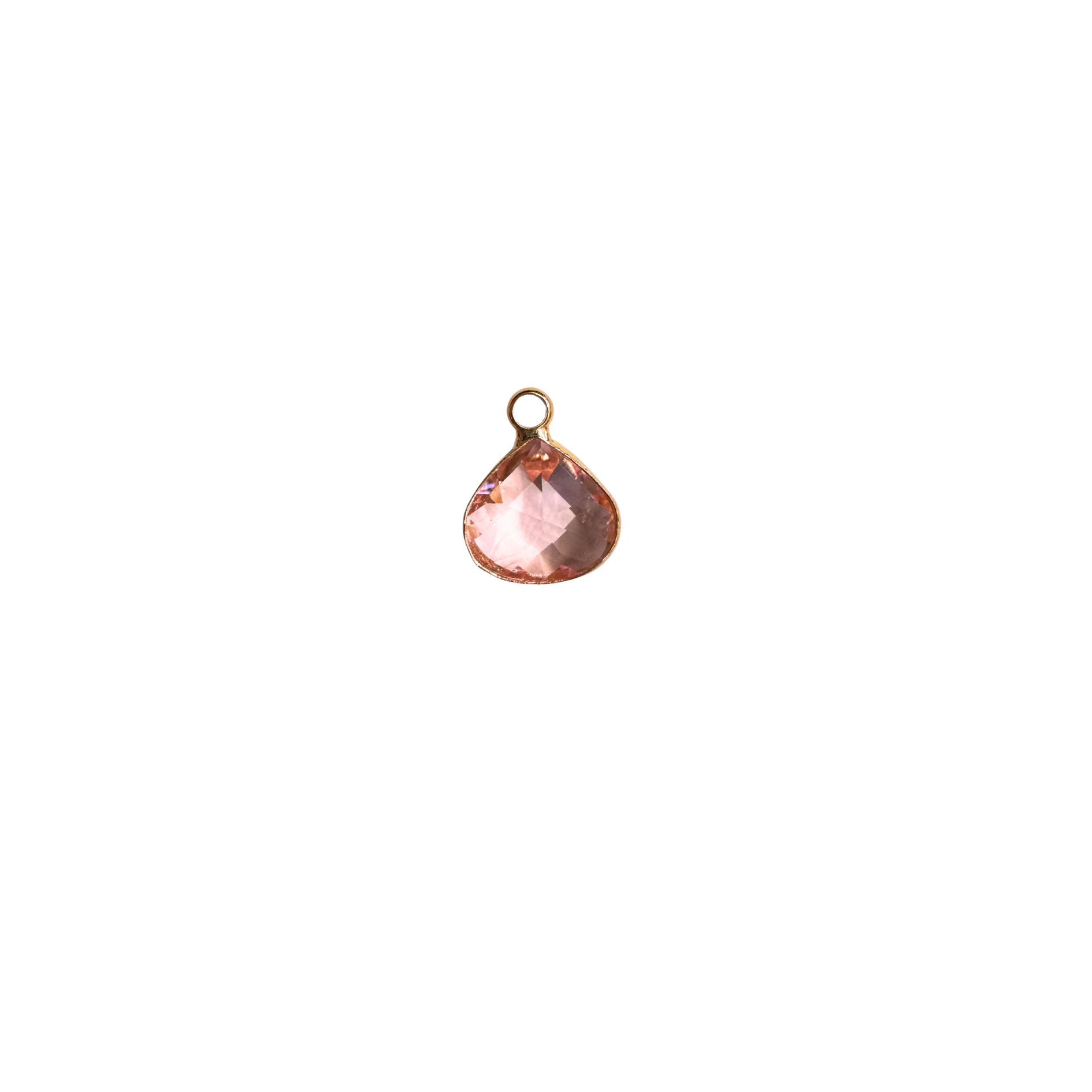 Gold framed Pear shaped charm