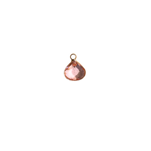 Gold framed Pear shaped charm