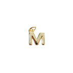 Gold Letter Charm Collection