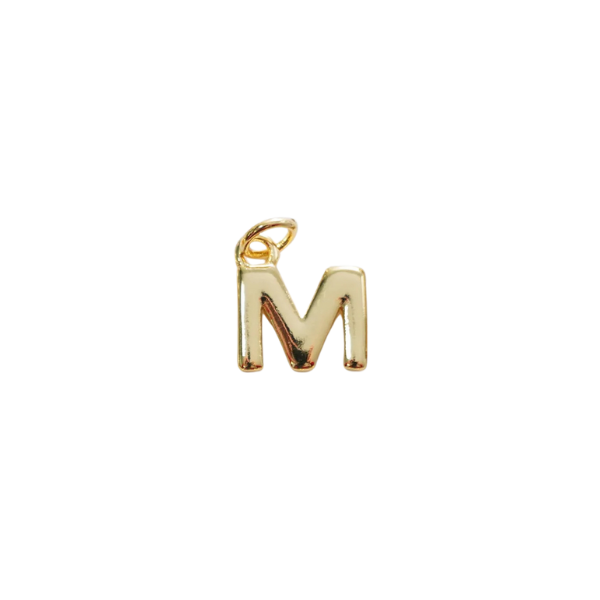 Gold Letter Charm Collection