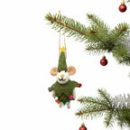 Christmas Mouse Felt Ornament